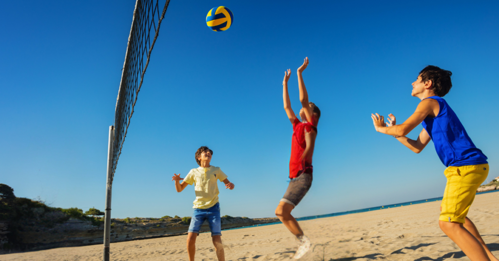 how long is a beach volleyball game?